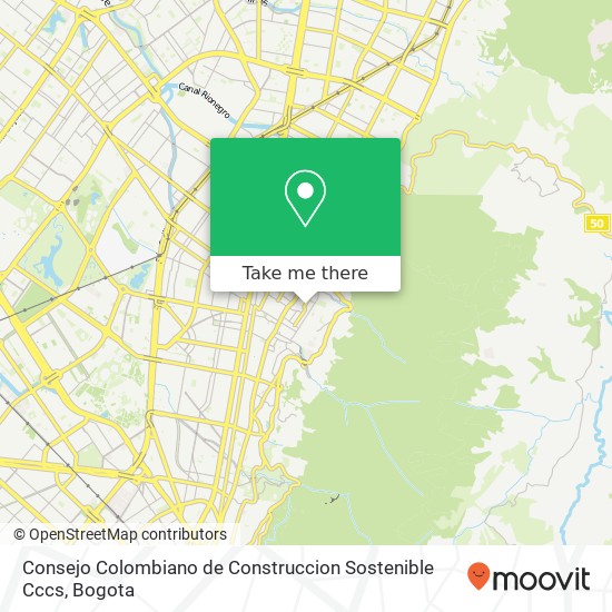 Mapa de Consejo Colombiano de Construccion Sostenible Cccs