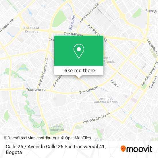 Mapa de Calle 26 / Avenida Calle 26 Sur Transversal 41