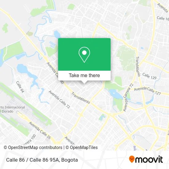 Mapa de Calle 86 / Calle 86 95A