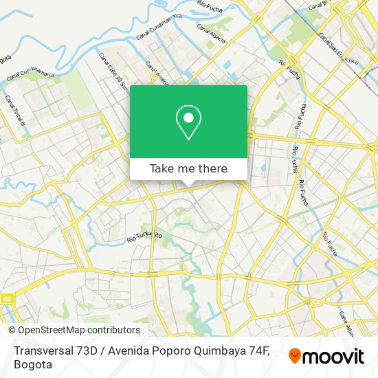Transversal 73D / Avenida Poporo Quimbaya 74F map