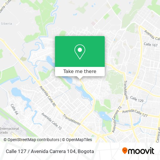 Calle 127 / Avenida Carrera 104 map