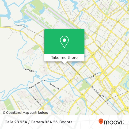 Calle 28 95A / Carrera 95A 26 map