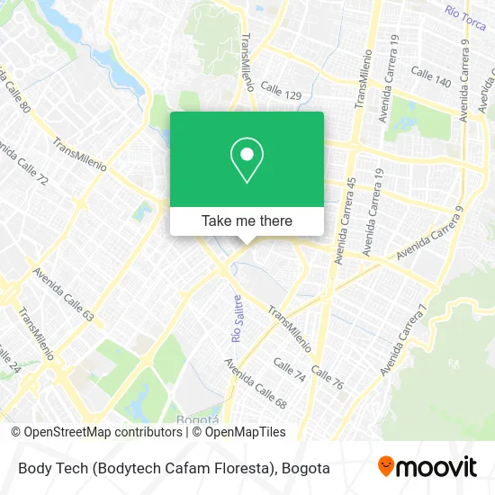 Body Tech (Bodytech Cafam Floresta) map