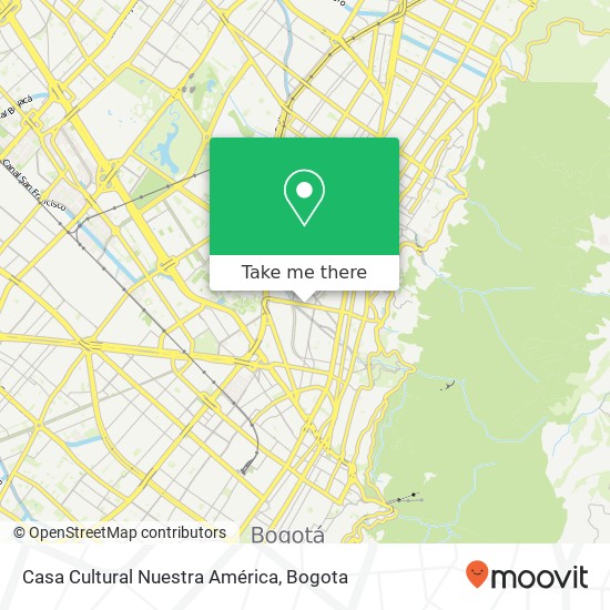 Mapa de Casa Cultural Nuestra América