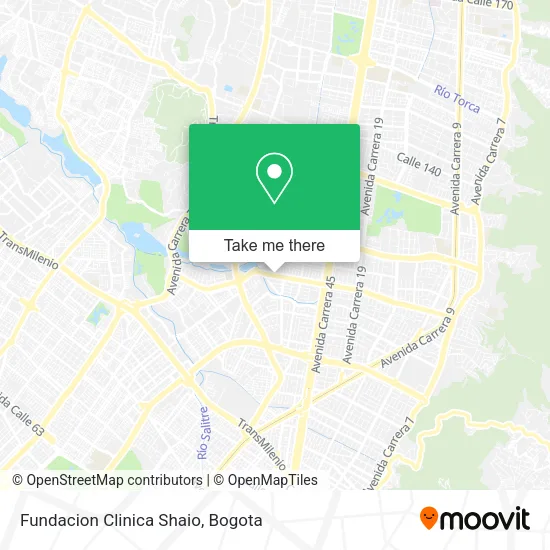 Fundacion Clinica Shaio map