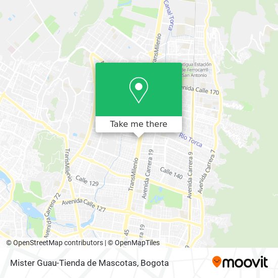 Mapa de Mister Guau-Tienda de Mascotas