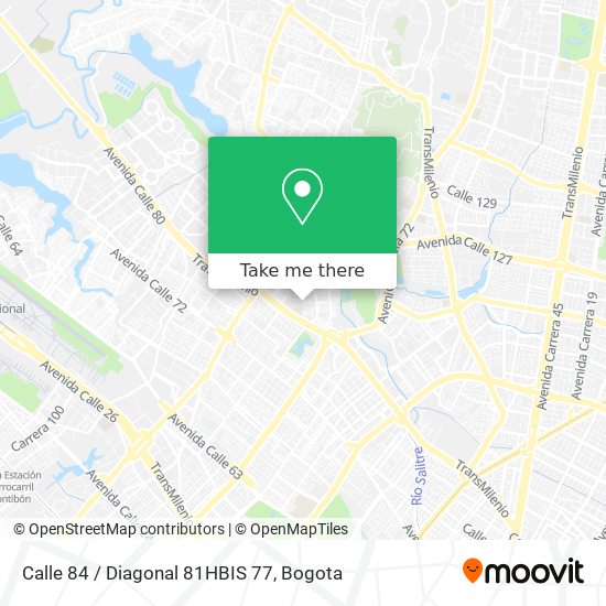 Mapa de Calle 84 / Diagonal 81HBIS 77