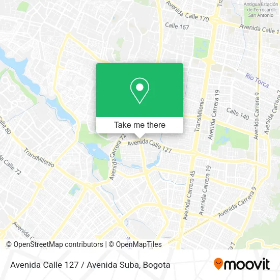 Avenida Calle 127 / Avenida Suba map