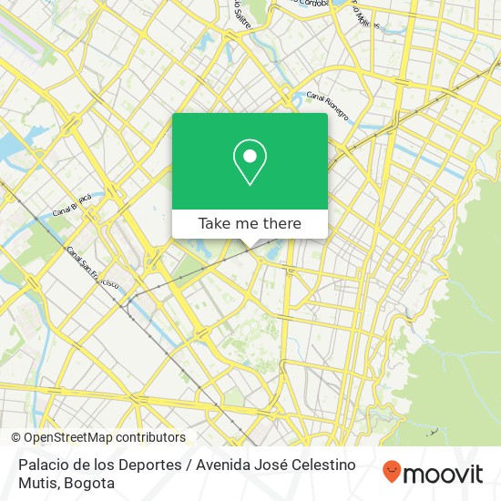 Palacio de los Deportes / Avenida José Celestino Mutis map