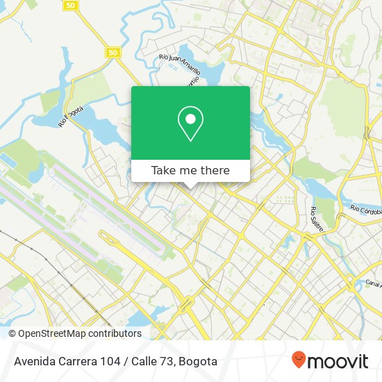 Mapa de Avenida Carrera 104 / Calle 73