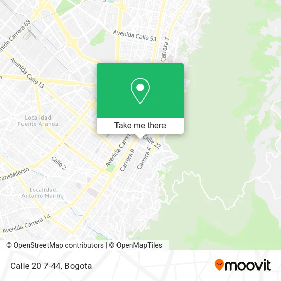 Calle 20 7-44 map