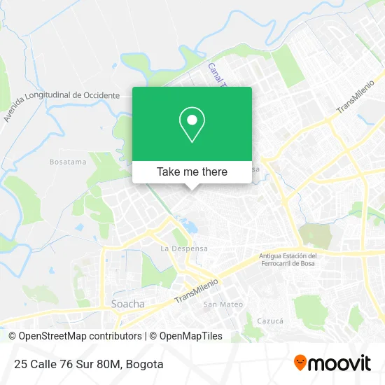 25 Calle 76 Sur 80M map