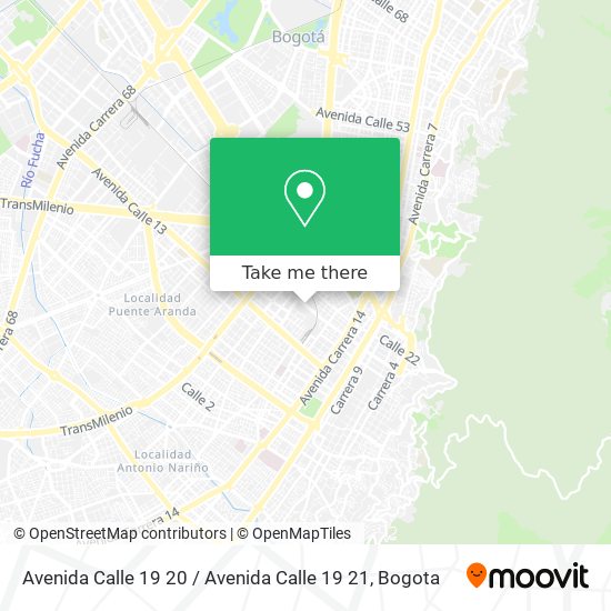 Avenida Calle 19 20 / Avenida Calle 19 21 map