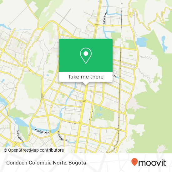 Conducir Colombia Norte map