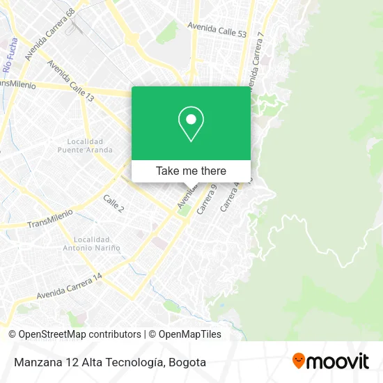 Mapa de Manzana 12 Alta Tecnología
