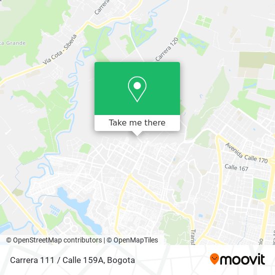 Carrera 111 / Calle 159A map