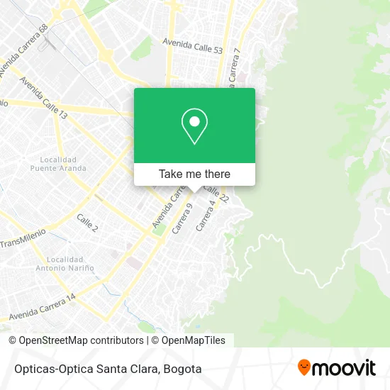 Opticas-Optica Santa Clara map