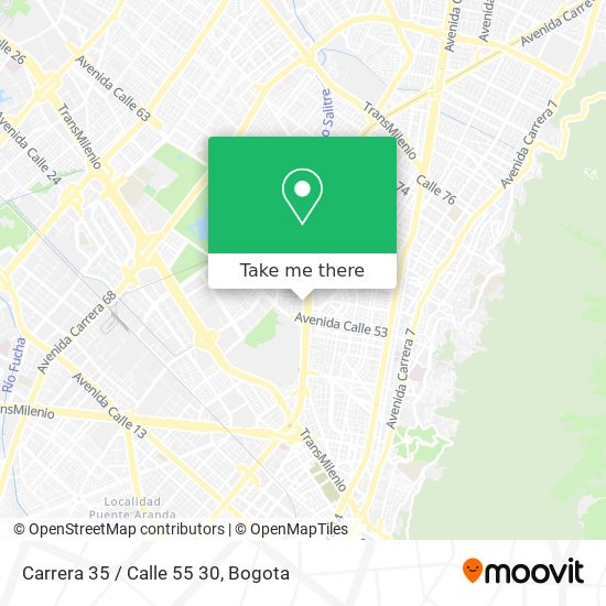 Mapa de Carrera 35 / Calle 55 30