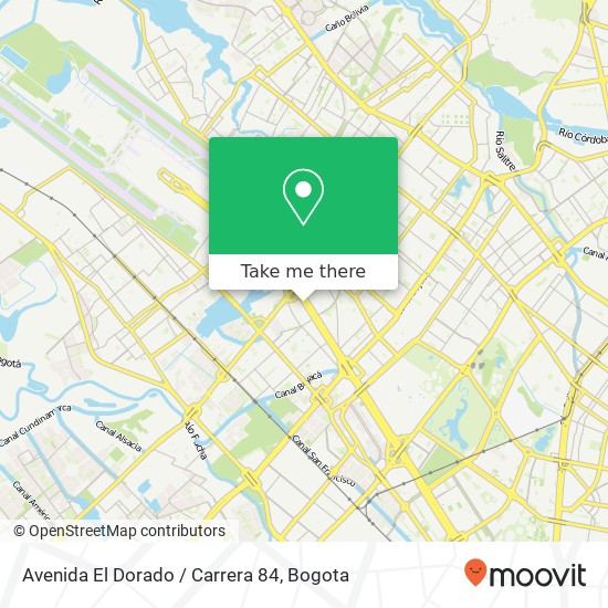 Mapa de Avenida El Dorado / Carrera 84