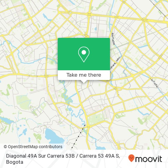 Diagonal 49A Sur Carrera 53B / Carrera 53 49A S map