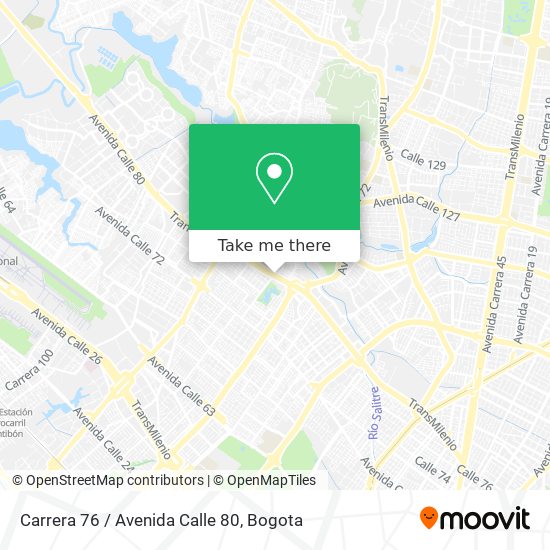 Carrera 76 / Avenida Calle 80 map