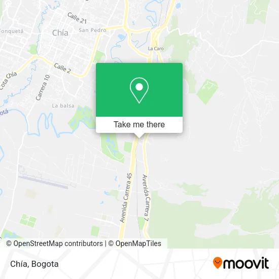 Chía map
