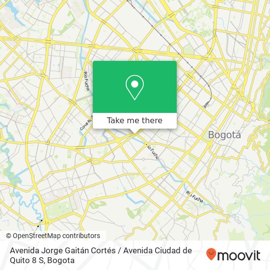 Avenida Jorge Gaitán Cortés / Avenida Ciudad de Quito 8 S map