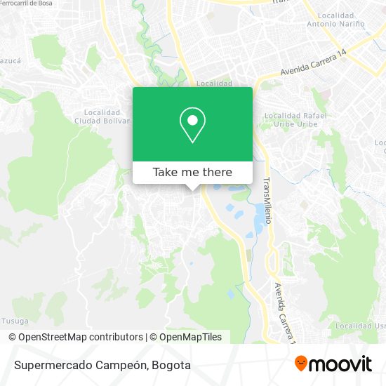 Supermercado Campeón map