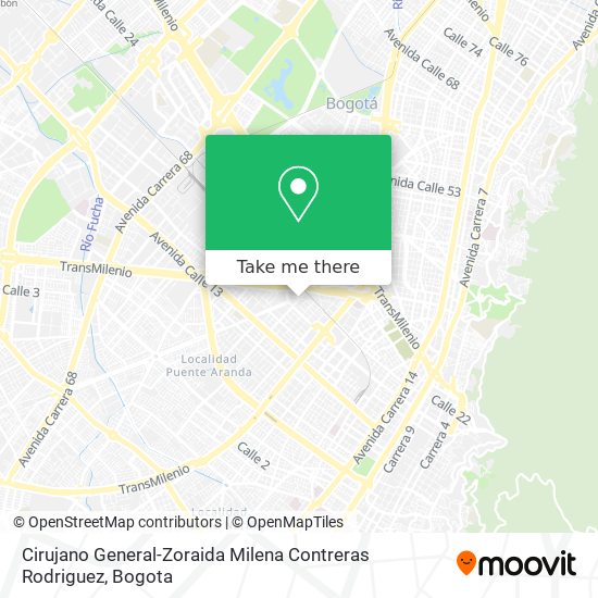Cirujano General-Zoraida Milena Contreras Rodriguez map