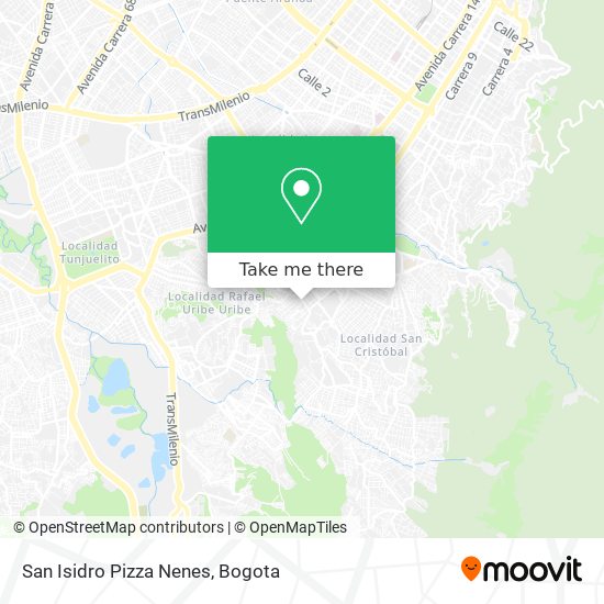 San Isidro Pizza Nenes map
