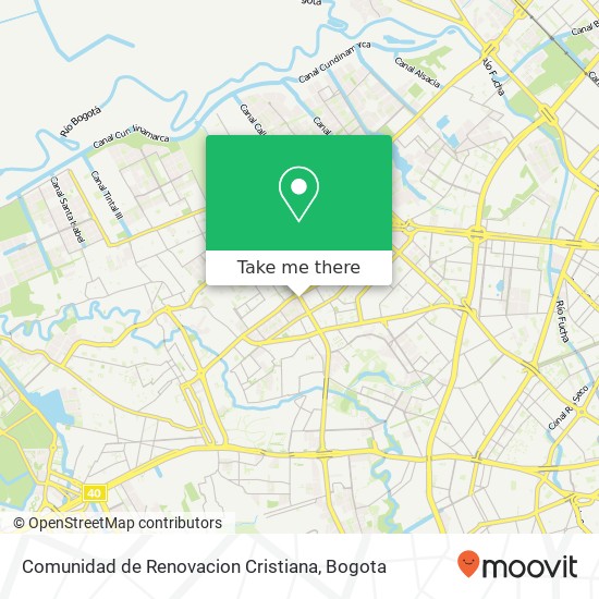 Comunidad de Renovacion Cristiana map