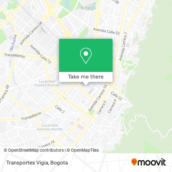 Transportes Vigia map