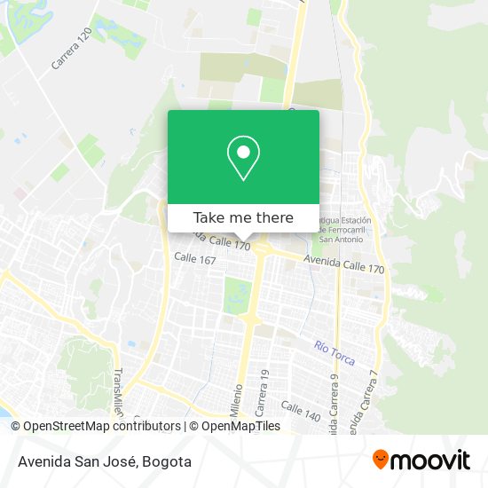 Avenida San José map