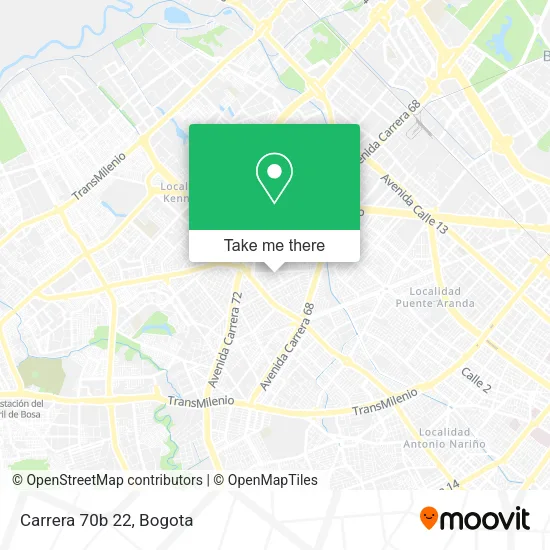 Mapa de Carrera 70b 22