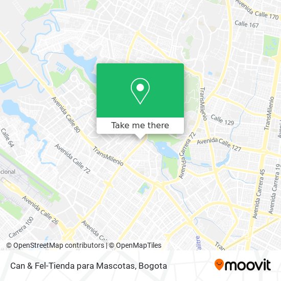 Mapa de Can & Fel-Tienda para Mascotas