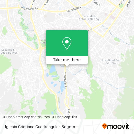 Iglesia Cristiana Cuadrangular map