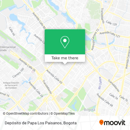 Depósito de Papa Los Paisanos map