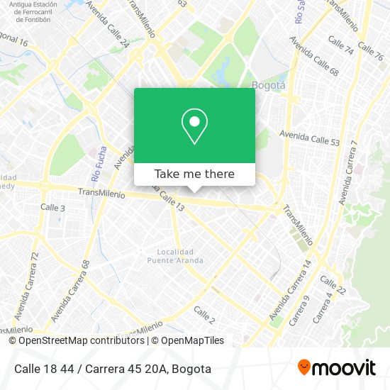 Mapa de Calle 18 44 / Carrera 45 20A
