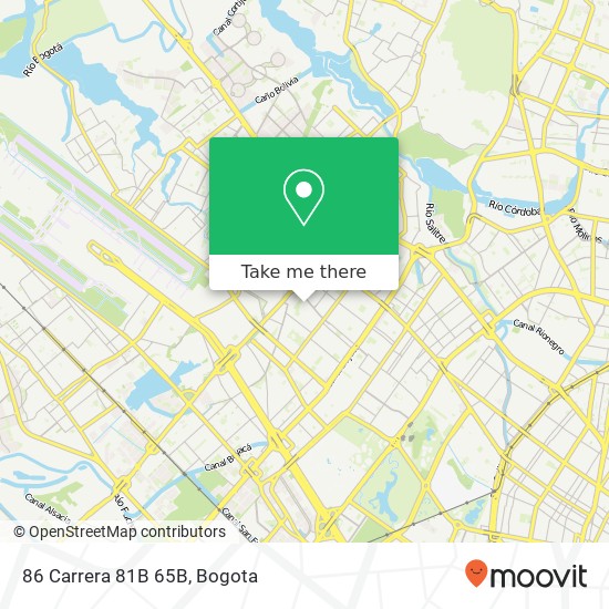 Mapa de 86 Carrera 81B 65B