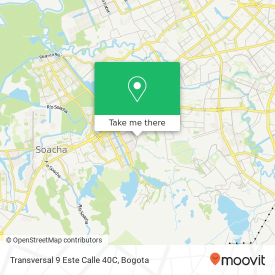 Mapa de Transversal 9 Este Calle 40C