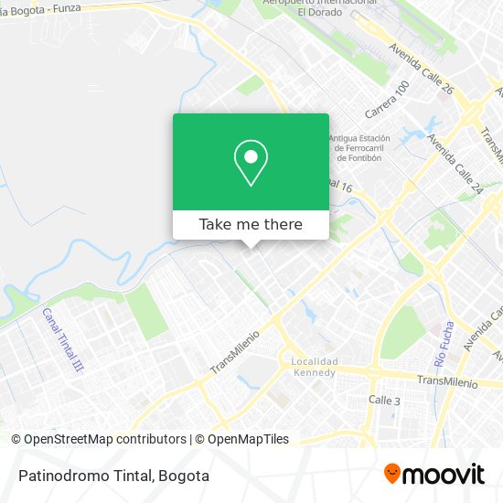 Patinodromo Tintal map