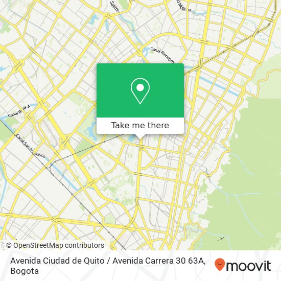 Avenida Ciudad de Quito / Avenida Carrera 30 63A map