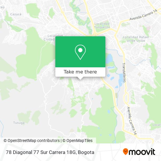 78 Diagonal 77 Sur Carrera 18G map
