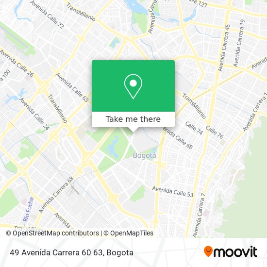 Mapa de 49 Avenida Carrera 60 63