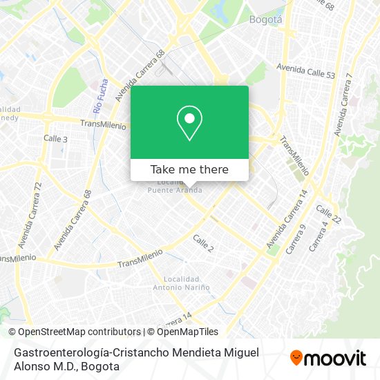 Gastroenterología-Cristancho Mendieta Miguel Alonso M.D. map