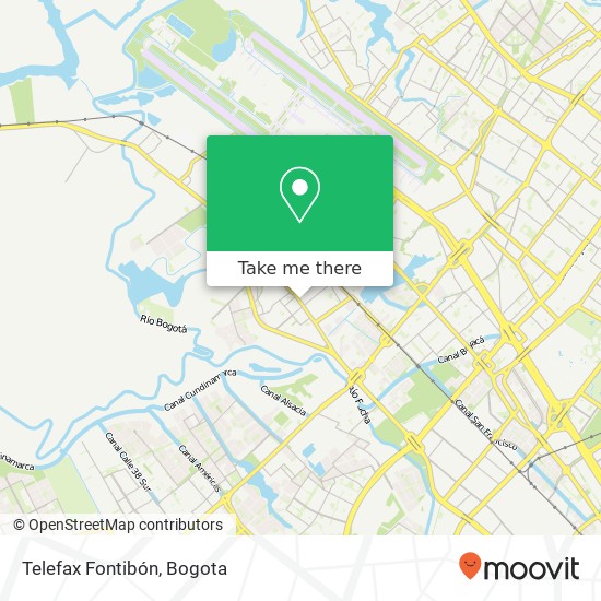 Telefax Fontibón map
