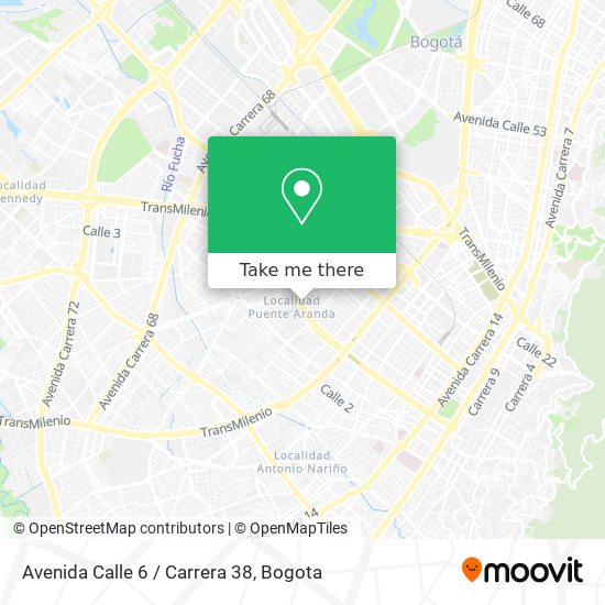 Avenida Calle 6 / Carrera 38 map