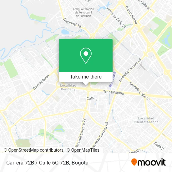 Carrera 72B / Calle 6C 72B map
