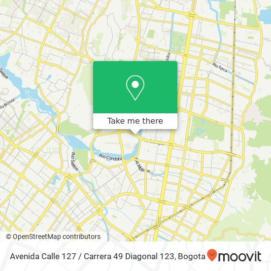 Avenida Calle 127 / Carrera 49 Diagonal 123 map