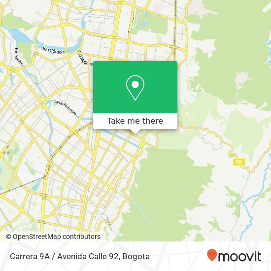 Carrera 9A / Avenida Calle 92 map